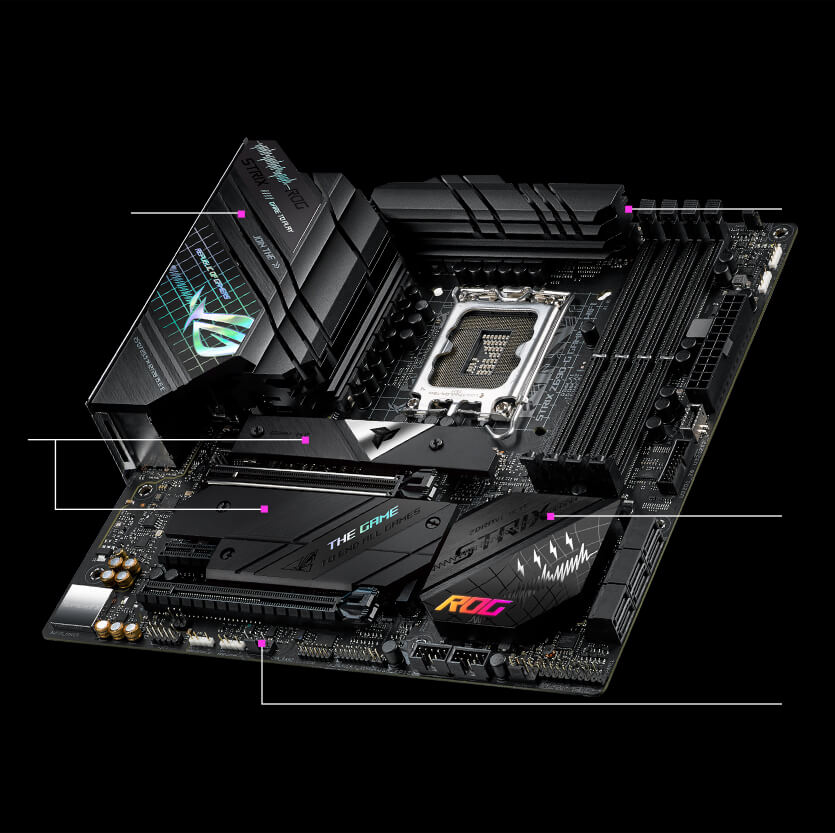 Comprehensive Cooling specs of ROG Strix Z690-G Gaming WiFi