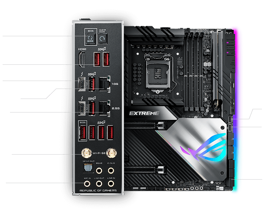The Connectivity Specs of ROG Maximus XIII Extreme