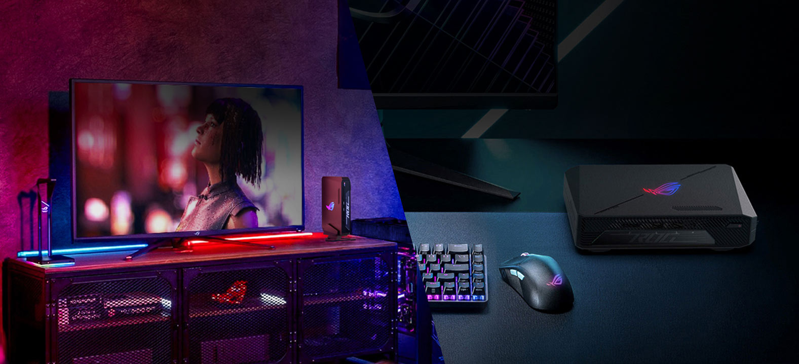 Place a ROG NUC in the living room beside the TV and put another ROG NUC in the study room.