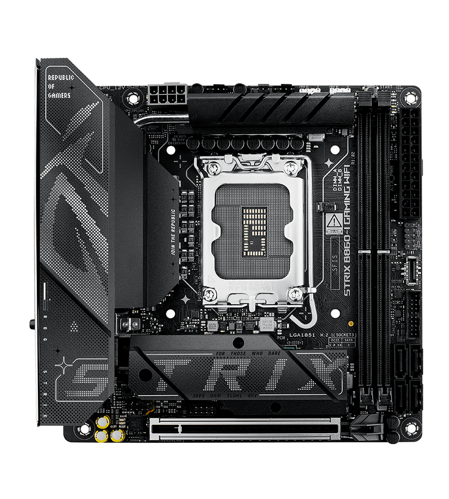 Vị trí đầu cắm quạt của Strix B860-I