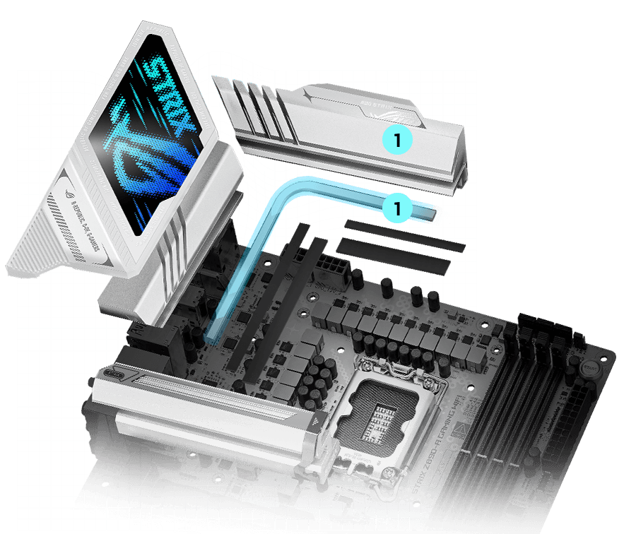 Strix Z890-A VRM cooling design layout