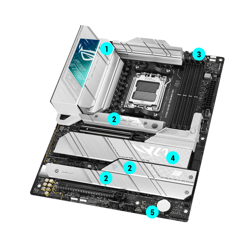 ROG Strix X670E-A cooling specifications