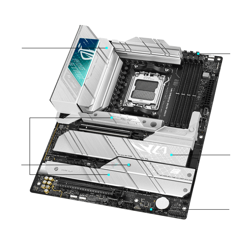 ROG Strix X670E-A cooling specifications