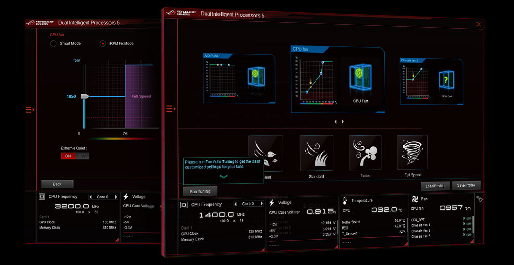 UI of Fan Xpert 4