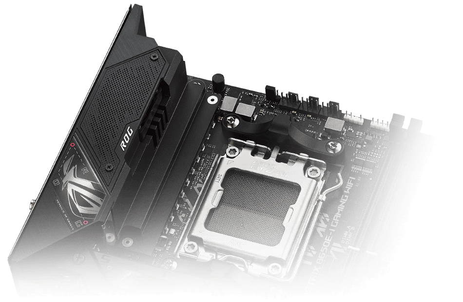 ROG Strix B650E-I power design layout