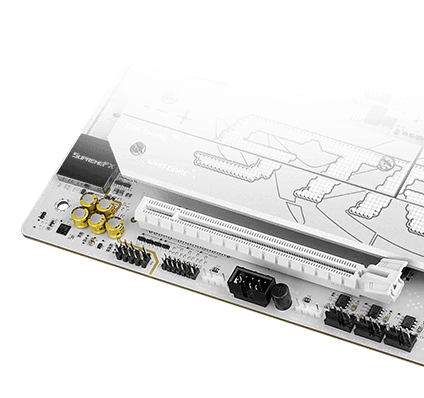 Het Strix B860-A moederbord is voorzien van SupremeFX audio.