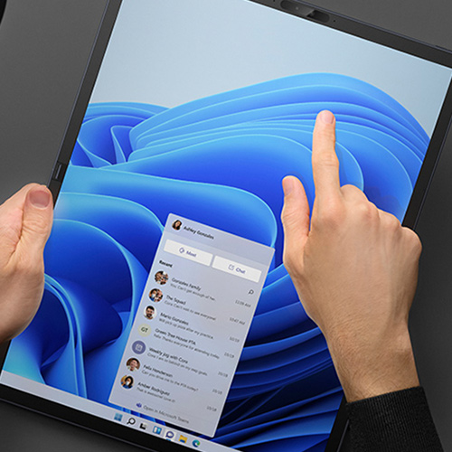 The graphic with the concept of the Unfold the Incredible With ASUS Zenbook 17 Fold OLED
