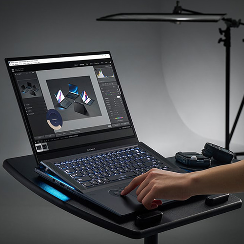 The graphic with the concept of the ASUS Supernova SoM: The Laptop-Performance Game-Changer