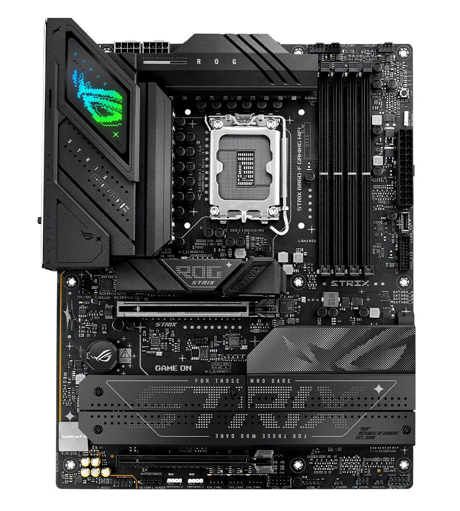 Vị trí đầu cắm quạt của Strix B860-F